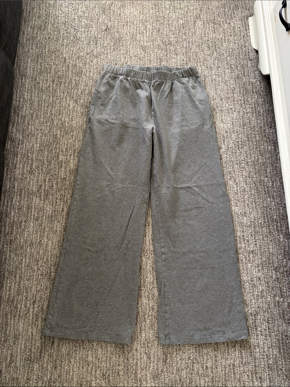 Brandy Melville Gray Wide-Leg Sweatpants